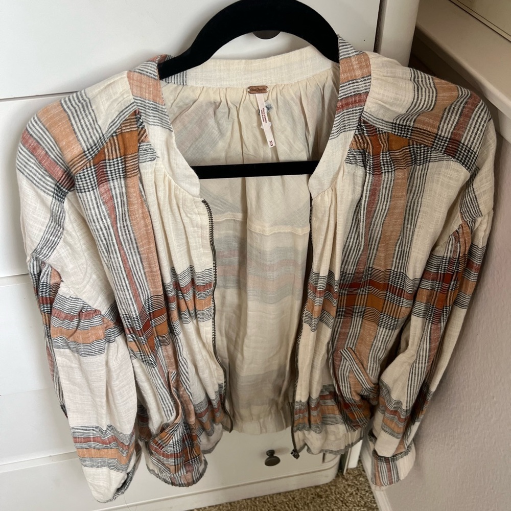 Plaid bomber jacket